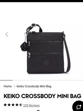 NWT!  Kipling Keiko Crossbody Mini Bag